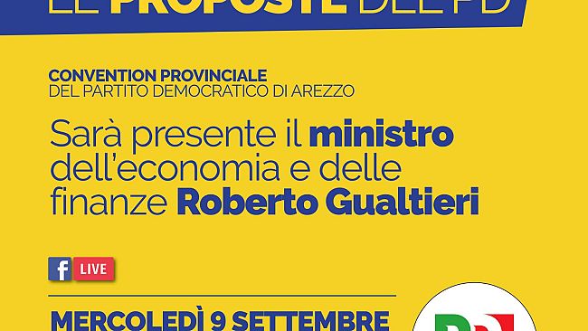 Regionali: il Ministro Gualtieri incontra gli elettori, con Simona Bonafè e i candidati