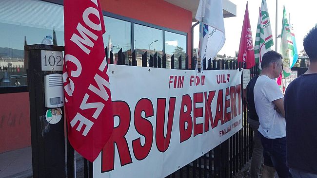 Crisi Bekaert: corteo a Figline Valdarno