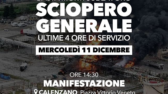 Esplosione a Calenzano: domani sciopero provinciale di Cgil-Cisl-Uil
