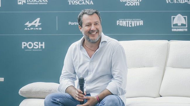 Salvini oggi al Caffè della Versiliana