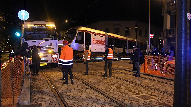 Tramvia: lavori notturni lungo la linea 3