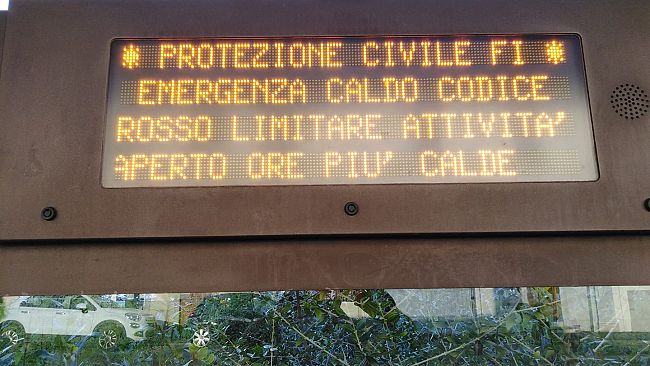 Caldo torrido a Firenze, in salita fino a mercoledì