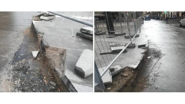 Strettoia Stazione: Bus danneggiato, esplode la ruota posteriore