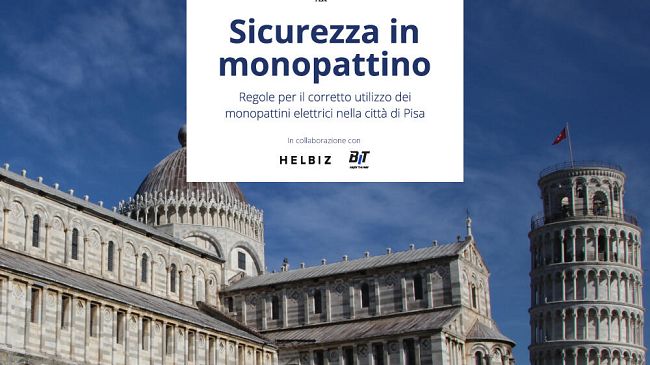 Mobilità: a Pisa campagna sulla sicurezza per i monopattini elettrici