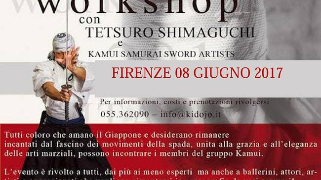 Workshop del Maestro Tetsuro Shimaguchi presso il KI DOJO di Firenze