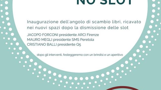Peretola: via le slot dalla Società di Mutuo Soccorso