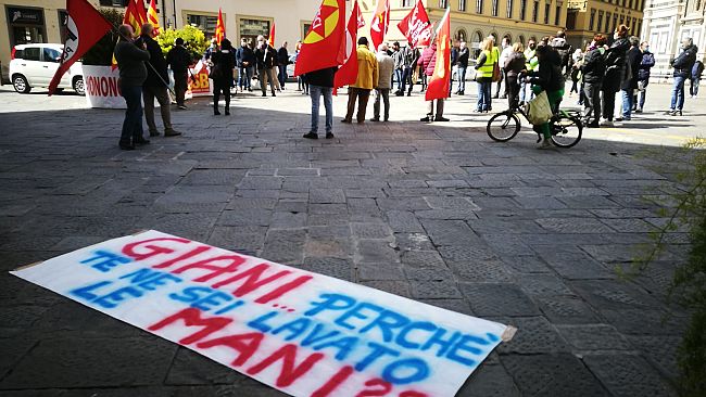 Nuovo presidio dei lavoratori dell'handling aeroportuale