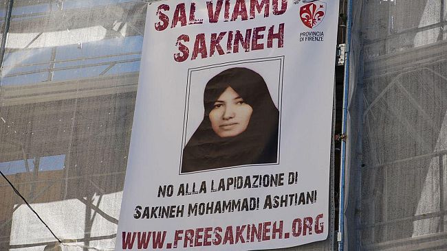 Sakineh Mohammadi Ashtiani: uno striscione anche a Palazzo Medici