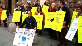 Presidio oggi davanti a Palazzo Vecchio dei Comitati dei Cittadini