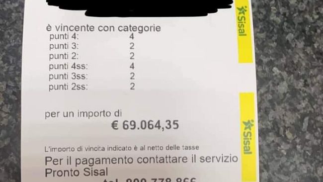 Rufina: vinti oltre 69mila euro al Superenalotto