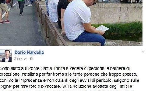 Il pasticcio delle ringhiere su Santa Trinita: tutto da rifare