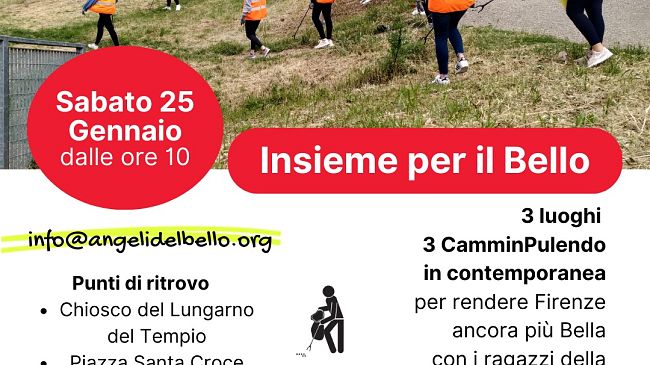 CamminPulendo a Firenze con gli Angeli del Bello