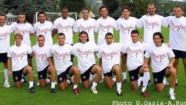 I giocatori della Fiorentina per Corri la Vita