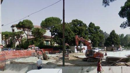 Tramvia: ultimi interventi in piazza Paolo Uccello