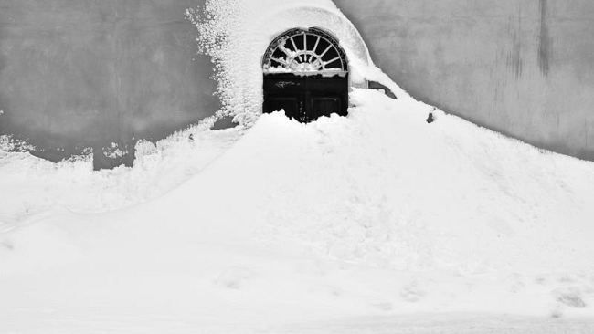 Pienza: l'eccezionale nevicata del marzo 2010