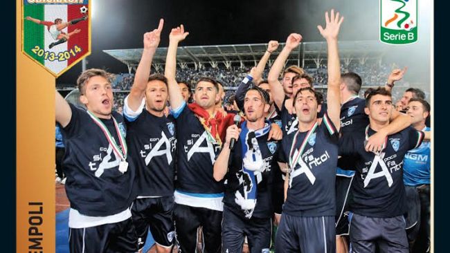 Figurina panini per l'Empoli promosso in Serie A