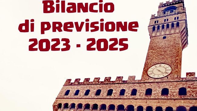 Firenze: il bilancio di previsione 2023/2025 
