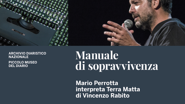 Mario Perrotta interpreta Vincenzo Rabito