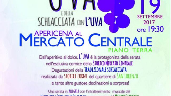 “Festa dell’Uva” al piano terra del Mercato Centrale in San Lorenzo