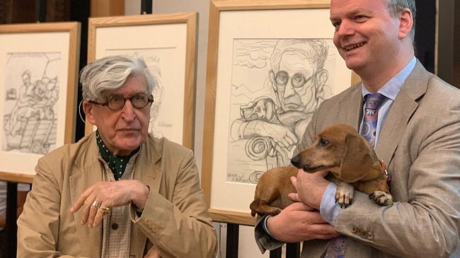 Valerio Adami dona quattro disegni alla Galleria degli Uffizi