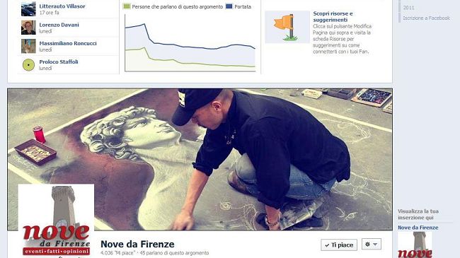 Nove da Firenze: boom di like per la pagina di Facebook