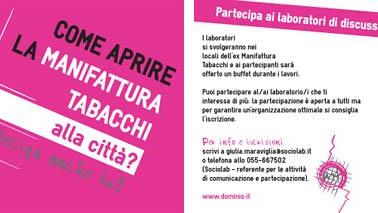 Laboratori di partecipazione per il recupero dell'ex manifattura Tabacchi
