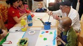 Paul Newman in visita all'Ospedale Pediatrico Meyer