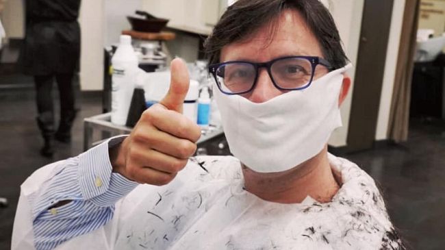 Nardella, fine del lockdown e subito dal barbiere