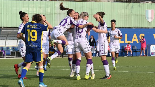 Viola, le Donne vincono a Verona con i gol di Quinn e Sabatino