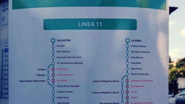 Tpl, a Firenze cambiano i percorsi di 11 linee 