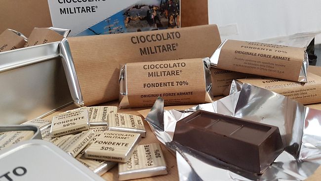 Il Cioccolato Militare arriva sul mercato: ecco il dadone vintage
