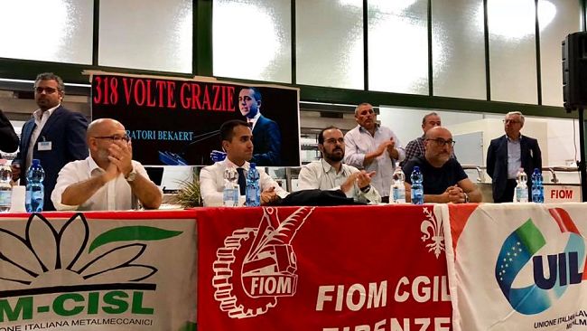 Bekaert di Figline e Incisa Valdarno: arriva il ministro Luigi Di Maio