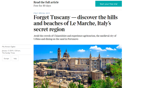 Forget Tuscany: la risposta dell'Assessore al Turismo toscano al Sunday Times
