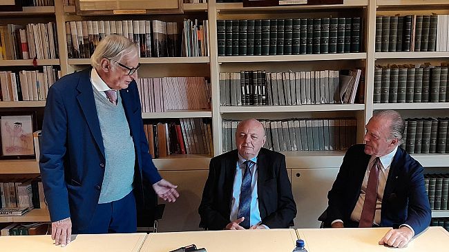 Il ministro Pichetto Fratin in visita alla Biblioteca Spadolini 