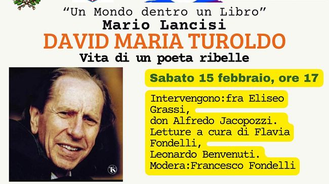 Mario Lancisi con 'David Maria Turoldo. Vita di un poeta impossibile'
