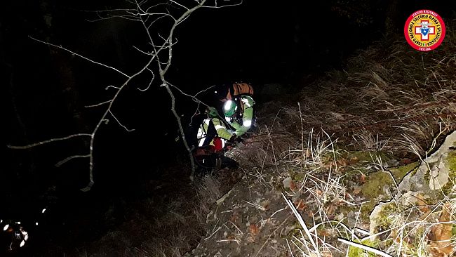 Lunga notte di lavoro per il Soccorso Alpino e Speleologico