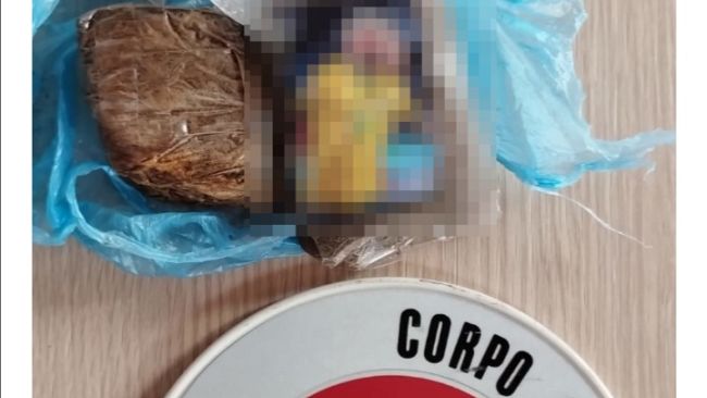 Viola scova droga lungo la pista ciclabile