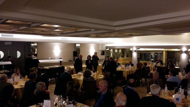 Ieri sera all'Hotel Mediterraneo la cena di Natale dell'Associazione Stampa