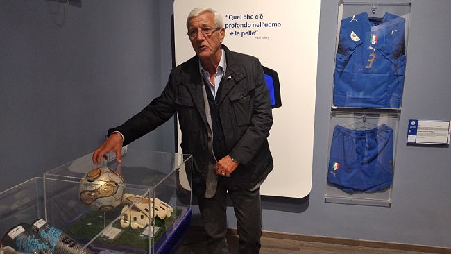Marcello Lippi al Museo del Calcio di Coverciano