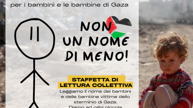 Non un nome di meno! Il 2 ottobre Campi Bisenzio per Gaza