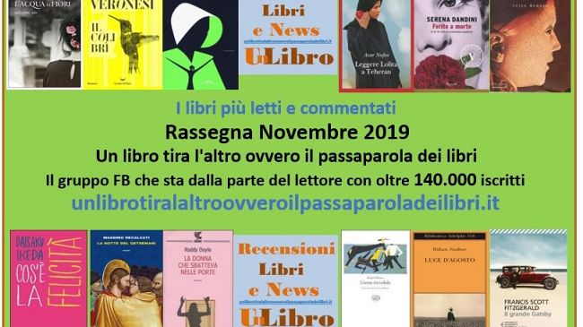 I libri più letti e commentati a novembre 2019