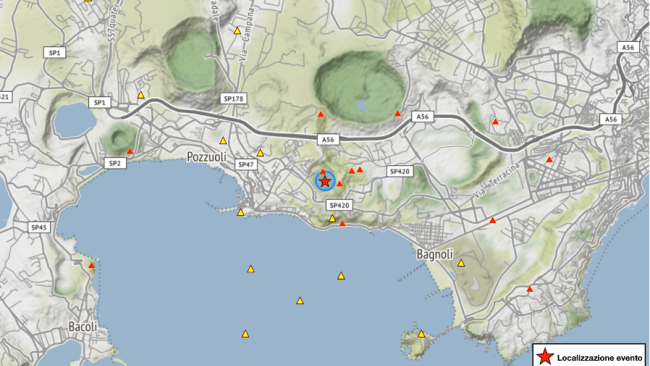 Campi Flegrei, terremoto il 16 marzo 2022