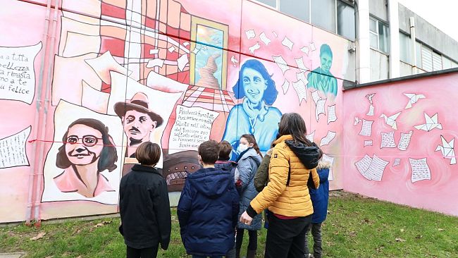 ​Florenz, Street Art feiert Anne Frank