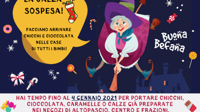 Befana 2021 all'insegna della solidarietà