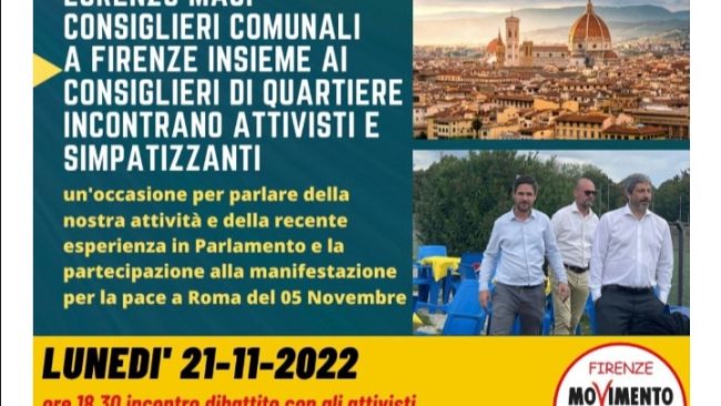 Movimento 5 Stelle, incontro con attivisti e simpatizzanti