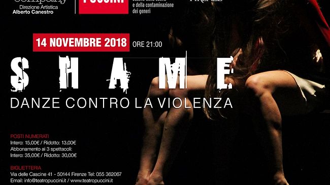 Shame Danze contro la violenza, al Teatro Puccini