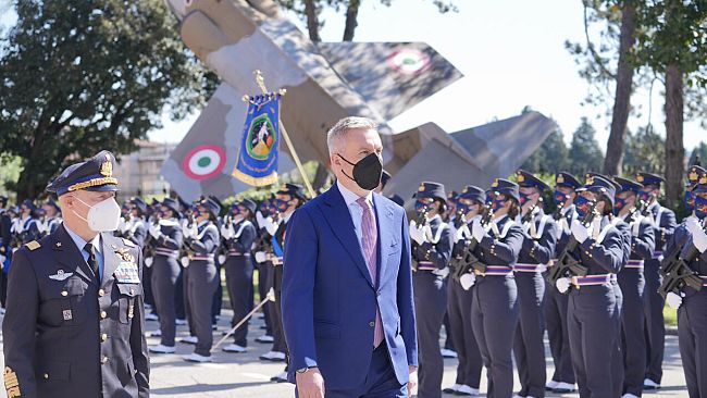 Douhet: Giuramento degli Allievi alla presenza del ministro