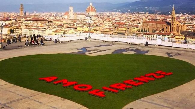 San Valentino a Firenze: eventi e restyling del piazzale Michelangelo