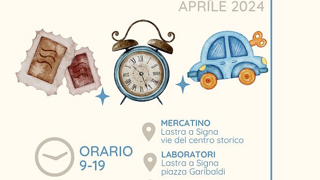 Il 25 aprile a Lastra a Signa il mercatino dell’antiquariato
