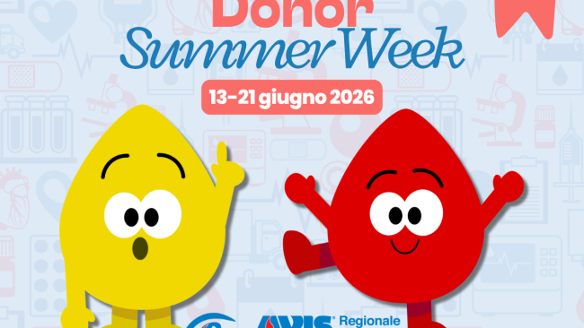 Giornata mondiale del donatore dal 14 al 21 giugno 